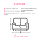 Capa Para Sofá Agarradinha 2 e 3 Lugares King Azul Marinho