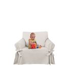 Capa Para Sofá De 1 Lugar Em Brim Peletizado 100% Algodão Crua