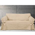 Capa Para Sofá De 2 Lugares Em Acquablock Impermeável Cor Bege