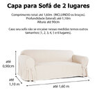 Capa Para Sofá De 2 Lugares Em Acquablock Impermeável Proteto