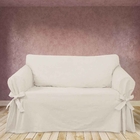 Capa Para Sofá De 3 Lugares Até 2,10m Em Gorgurão Cor Crua