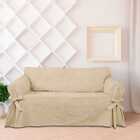 Capa Para Sofá De 3 Lugares Em Acquablock Impermeável Bege