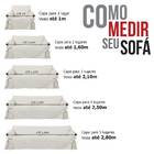 Capa Para Sofá De 3 Lugares Em Acquablock Impermeável Cor Crua