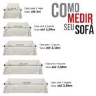 Capa Para Sofá De 3 Lugares Em Gorgurão Cor Crua