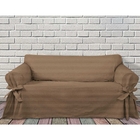 Capa Para Sofá De 3 Lugares Em Gorgurão Cor Marrom