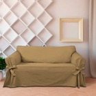 Capa Para Sofá De 4 Lugares Até 2,50m Em Brim Peletizado 100%