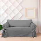 Capa Para Sofá De 4 Lugares Até 2,50m Em Brim Peletizado Graf