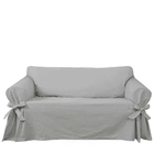 Capa Para Sofá De 4 Lugares Até 2,50m Em Gorgurão Cor Cinza