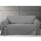 Capa Para Sofá De 4 Lugares Em Brim 100% Algodão Cor Cinza Gr