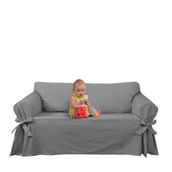 Capa Para Sofá De 5 Lugares Até 2,80m Em Brim Peletizado Graf