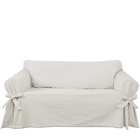 Capa Para Sofá De 5 Lugares Em Brim 100% Algodão Cor Crua