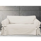 Capa Para Sofá De 5 Lugares Em Brim 100% Algodão Cor Crua