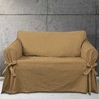 Capa Para Sofá De 5 Lugares Em Brim 100% Algodão Cor Marrom