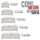 Capa Para Sofá De 5 Lugares Em Brim 100% Algodão Cor Marrom