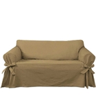 Capa Para Sofá De 5 Lugares Em Brim 100% Algodão Cor Marrom