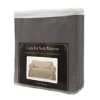 Capa Para Sofá De 5 Lugares Em Piquet Decoração Elegância Gra