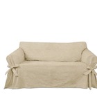 Capa Para Sofá De 6 Lugares Em Tecido Linho Natural