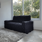 Capa Para Sofá Retrátil E Reclinável 3 Lugares Cor Preto