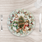 Capa Para Sousplat 35cm Natal Boneco De Neve Com Base - Kit C