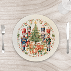 Capa Para Sousplat 35cm Natal Nutcrackers Sem Base - Kit Com 4