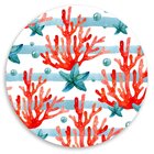 Capa Para Sousplat Algas Vermelhas Tecido Oxford - 35x35cm