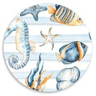 Capa Para Sousplat Animais Marinho Tecido Oxford - 35x35cm