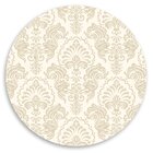 Capa Para Sousplat Arabesco Bege Tecido Oxford - 35x35cm