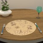 Capa Para Sousplat Bege Acessórios Marinho Tecido Oxford - 35