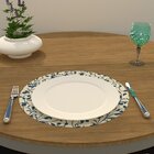 Capa Para Sousplat Bege Arabesco Tecido Oxford - 35x35cm