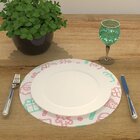 Capa Para Sousplat Branco Papai Noel Boneco E Enfeites De Nat