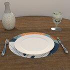 Capa Para Sousplat Costela De Adão Branca Tecido Oxford - 35x