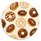 Capa Para Sousplat Donuts Chocolate Tecido Oxford - 35x35cm