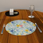 Capa Para Sousplat Flores Diversas Tecido Oxford - 35x35cm