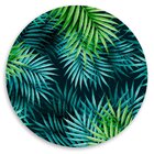 Capa Para Sousplat Folhas Tons De Verde Tecido Oxford - 35x35