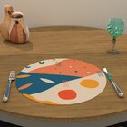 Capa Para Sousplat Geométrico Colorido Tecido Oxford - 35x35cm