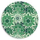 Capa Para Sousplat Mandala Verde Tecido Oxford - 35x35cm