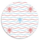 Capa Para Sousplat Náutico Tecido Oxford - 35x35cm