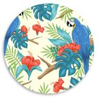 Capa Para Sousplat Pássaro Azul Tecido Oxford - 35x35cm