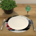 Capa Para Sousplat Pinheirinho De Natal E Papai Noel Tecido O