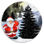 Capa Para Sousplat Pinheirinho De Natal E Papai Noel Tecido O