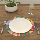 Capa Para Sousplat Pinheirinhos De Natal Coloridos Tecido Oxf