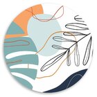 Capa Para Sousplat Tons Claro E Ramo Tecido Oxford - 35x35cm