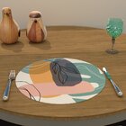 Capa Para Sousplat Tons Pastéis Tecido Oxford - 35x35cm