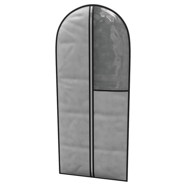 Capa Para Vestidos Com Visor - Euro Home - Cinza