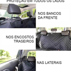 Capa Pet Protetora Para Banco Traseiro Carro Impermeável Dobr