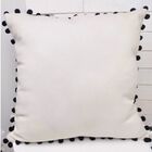 Capa Pompom Preta 45x45cm