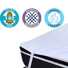 Capa Protetor Colchão Queen 158 Impermeável Algodão 140 Fios