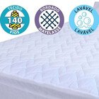 Capa Protetor De Colchão Queen Impermeável 100 Algodão Bf Col