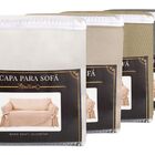 Capa Protetor de Sofá 1 Lugar Brim Peletizado Crua