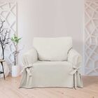 Capa Protetor de Sofá 1 Lugar Tecido Gorgurão Crua